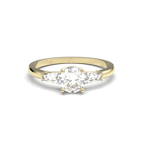 Anillo de compromiso en oro amarillo - imagen 1