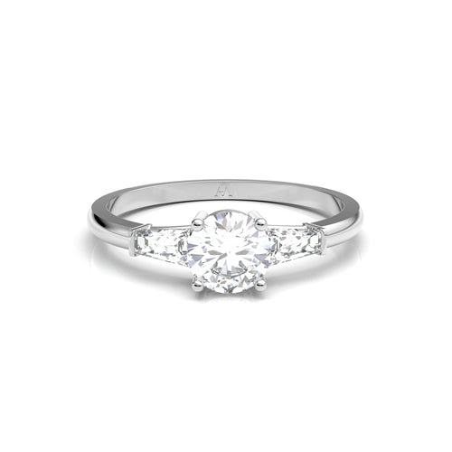 Anillo de compromiso en oro blanco - imagen 1