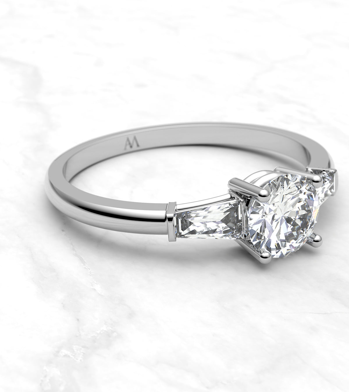 Anillo de compromiso en oro blanco - imagen 2