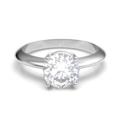 Anillo de compromiso en oro blanco - imagen 1