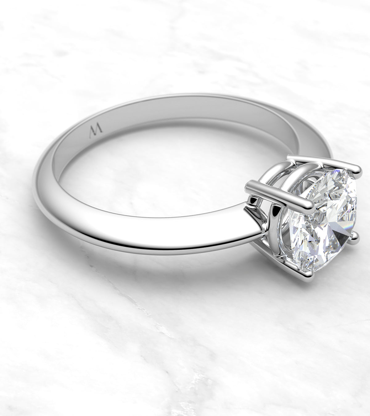 Anillo de compromiso en oro blanco - imagen 2