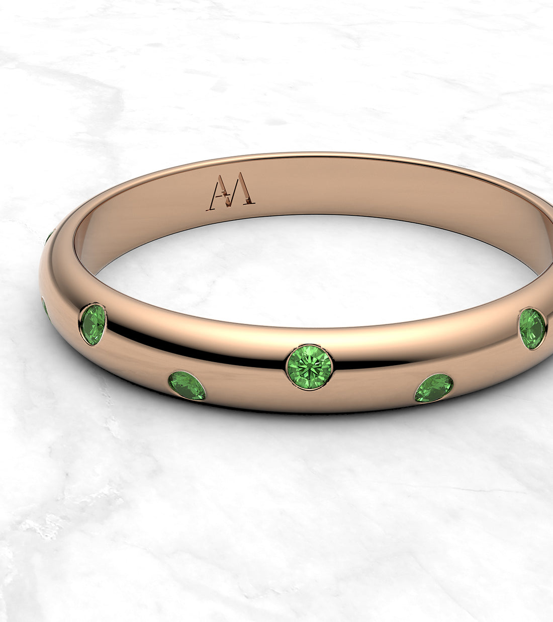 Anillo con tsavorites - imagen 1